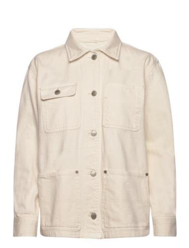 Denim Shirt Jacket Cream Lauren Ralph Lauren