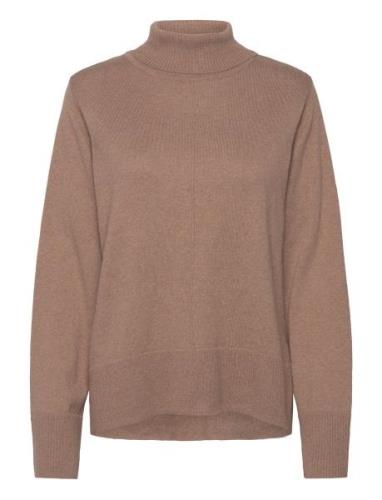 Cranva Rollneck Pullover Brown Cream