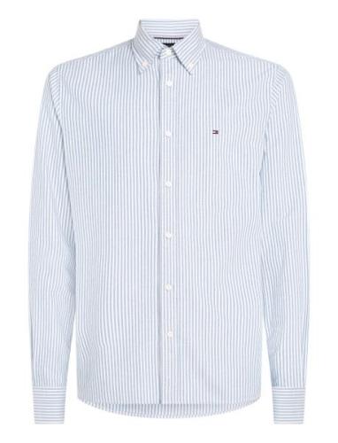 Heritage Oxford Stripe Rf Shirt Blue Tommy Hilfiger