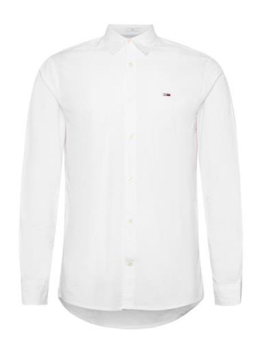 Tjm Reg Entry Poplin Shirt White Tommy Jeans