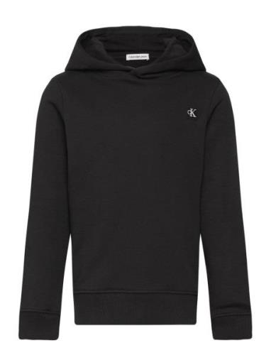 Monogram Mini Badge Hoodie Black Calvin Klein