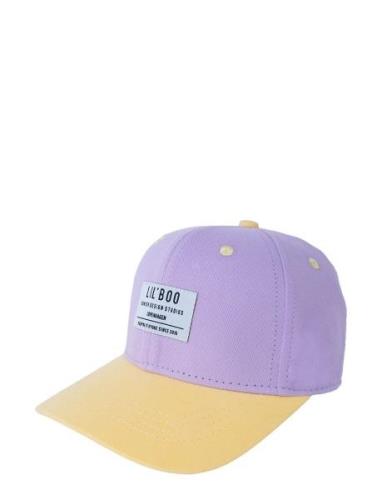 Organic Block Snapback Purple Lil' Boo