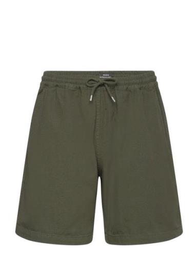 Dyed Canvas Beach Shorts Green Mads Nørgaard