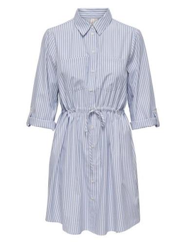 Onlsarah Ls Shirt Dress Wvn Blue ONLY