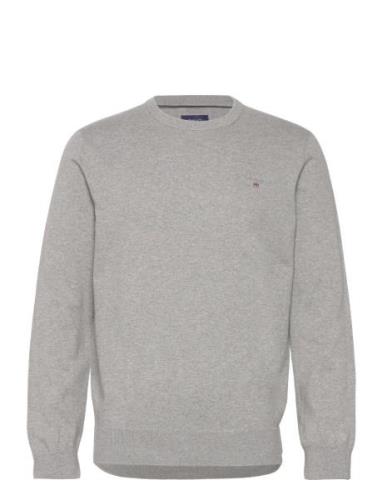 Cotton C-Neck Grey GANT