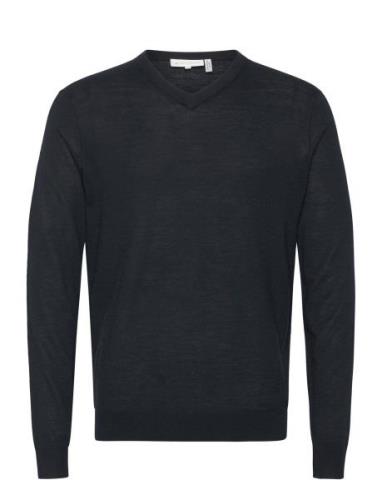 Fine Merino V-Neck Knit Black Tom Tailor