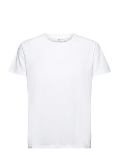 T-Shirt With Round Neck - Mid Sleev White Coster Copenhagen