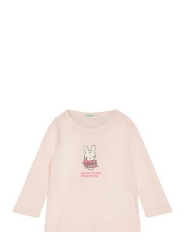 T-Shirt L/S Pink United Colors Of Benetton