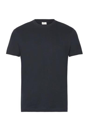 Basic Cotton Stretch T-Shirt Navy Mango