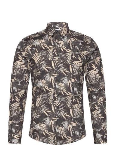 Aop Superflex Shirt L/S Grey Lindbergh