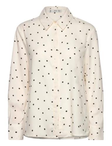 Printed Flowy Shirt White Mango