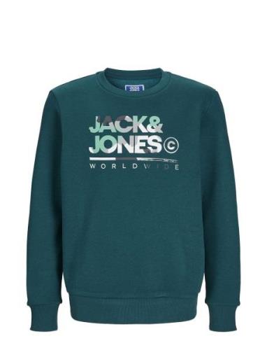 Jjluke Sweat Crew Neck Jnr Green Jack & J S