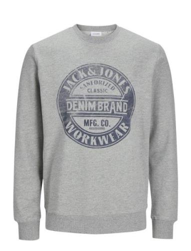 Jjjeans Sweat O-Neck Grey Jack & J S