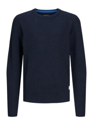 Jjpannel Knit Crew Neck Aw24 Navy Jack & J S