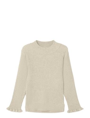 Nmfvianna Ls Slim Knit Beige Name It