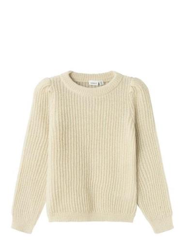 Nkfnajamaj Ls Knit Beige Name It