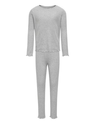 Kogmunte Loungewear L/S Pant Set Jrs Grey Kids Only