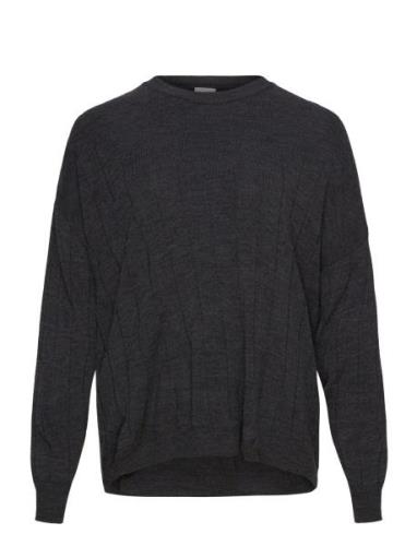 Cartess Ls O-Neck Knt Grey ONLY Carmakoma