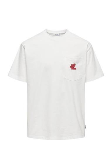 Onsarchie Life Rlx Ss Tee White ONLY & SONS