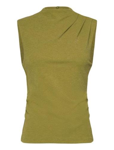 Slfmarwa Sl High Neck Top Khaki Selected Femme