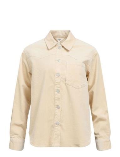 Objliva L/S Lo Corduroy Shirt 135 Beige Object