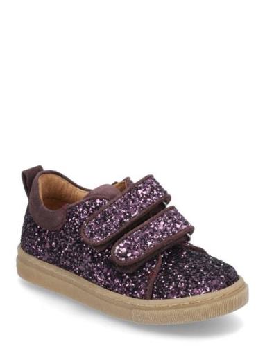 Shoes - Flat - With Velcro Purple ANGULUS