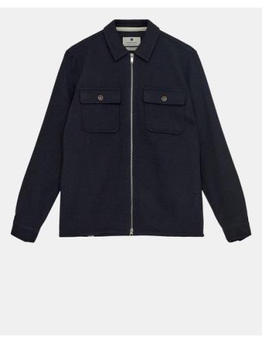 Akhanky Heavy Twill Overshirt Navy Anerkjendt