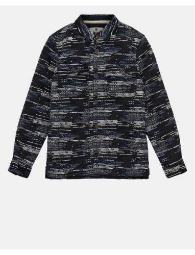 Akoscar Jacquard Overshirt Black Anerkjendt