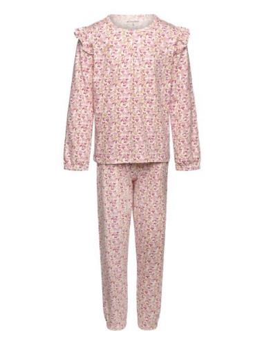 Pyjamas Ls Set Aop Pink Minymo