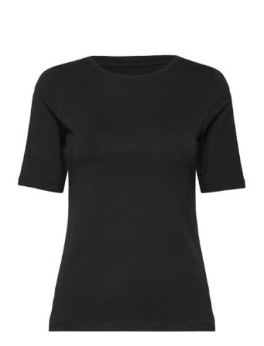 Women Bamboo S/S T-Shirt Slim Fit Black URBAN QUEST