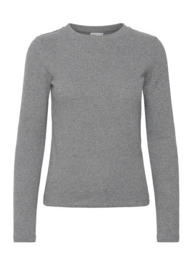 Daniela Rib Top Grey Once Untold