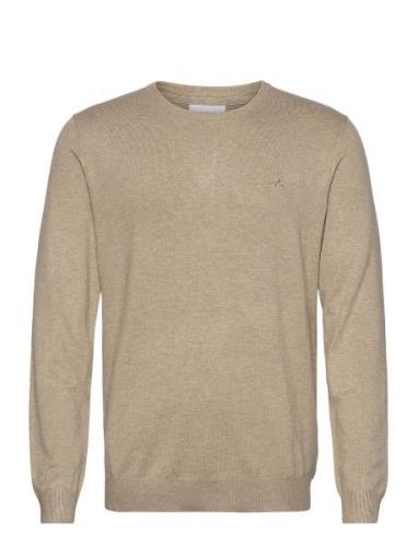 Melange Round Neck Knit Beige Lindbergh