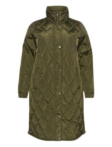 Kclinda Quit Jacket Khaki Kaffe Curve