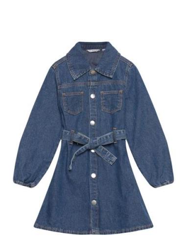 Denim Shirt Dress Blue Mango