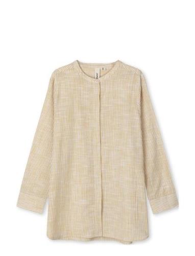 Monochrome Lines Ida Shirt Beige Juna