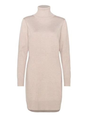 U6801, Milasz Rollneck Dress Beige Saint Tropez