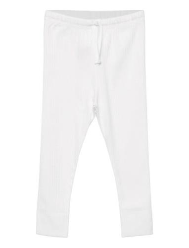 Rib Jersey Leggings W. String White Copenhagen Colors