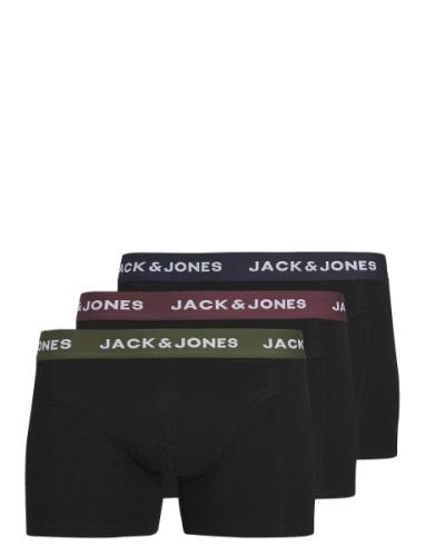 Jacaron Solid Trunks 3 Pack Jnr Black Jack & J S