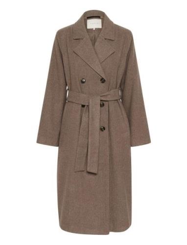 Kafanny Long Coat Brown Kaffe