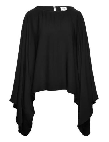 Klasia Satin Blouse Black Twist & Tango