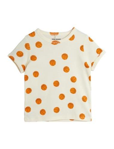 Basketball Aop Ss Tee Cream Mini Rodini