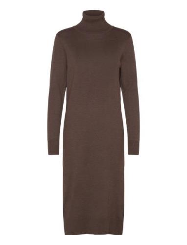 Milasz Roll Neck Long Dress Brown Saint Tropez