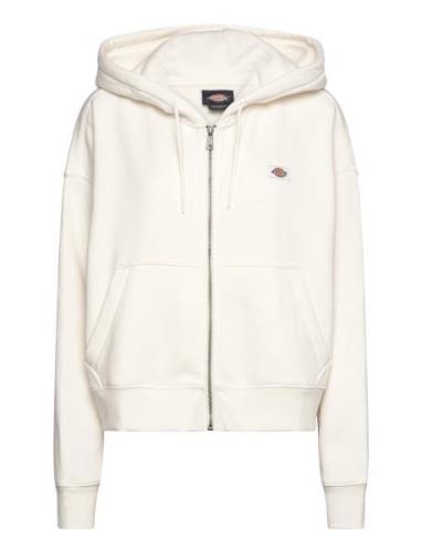 Oakport Zip Hoodie Cream Dickies