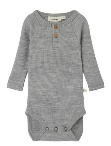 Nbmfable Ls Wool Body Lil Grey Lil'Atelier