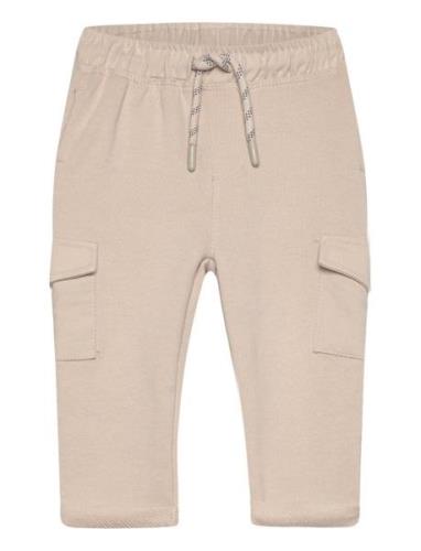 Cotton Jogger Cargo Trousers Beige Mango