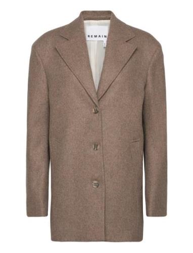 Wool Boxy Jacket Beige REMAIN Birger Christensen