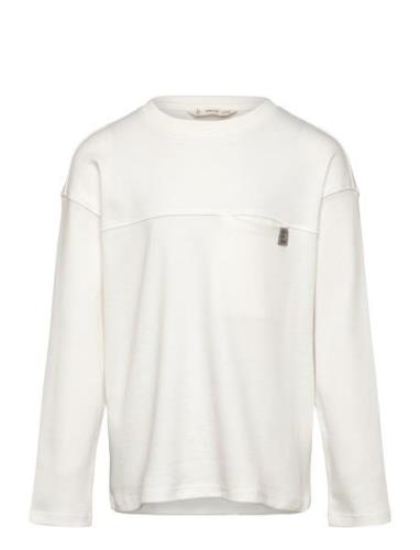 Long Sleeve Cotton T-Shirt White Mango