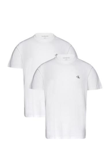 2 Pack Monologo T-Shirt White Calvin Klein Jeans