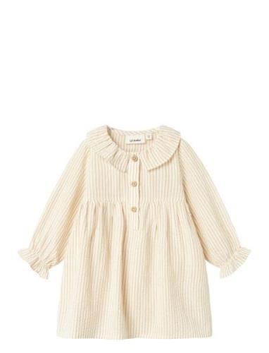 Nbflino Ls Loose Body Dress Lil Cream Lil'Atelier