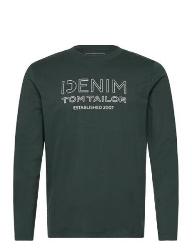 Printed Longsleeve Green Tom Tailor